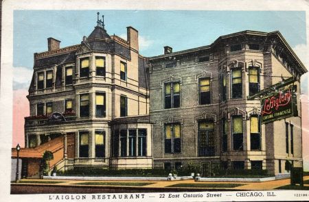 L’Aiglon Restaurant, Chicago : luncheon, dinner, super, music, dancing @ C.T.American Art Postcard Register USA Office